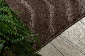 Sada kúpeľňových koberčekov SUPREME WAVES vlny, hnedá