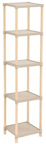 Regál FIX-2011-5 prírodné/béžová