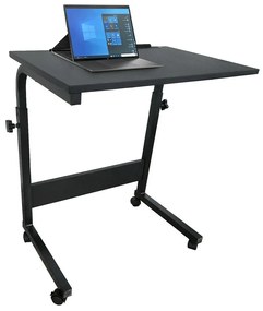 Tempo Kondela PC stôl s kolieskami, čierna, WESTA