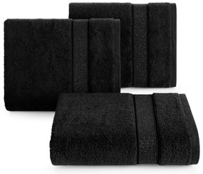 BAVLNENÝ UTERÁK LIANA 50X90 CM ČIERNA