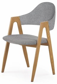 Designová stolička Lona sivá