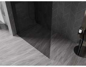 Mexen, Mexen Kioto-X sprchová stena 60 x 200 cm, grafit 10 mm, pištoľový kov - 800-060-101-95-40-X