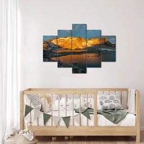 Obraz vysokohorskej krajiny (150x105 cm)