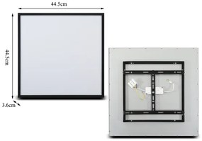 Brilagi - LED Stmievateľné svietidlo SLIMFRAME LED/36W/230V 45x45 cm čierna + DO