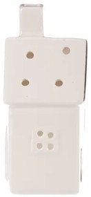 Domček porcelánový na LED/čajovú sviečku 15cm