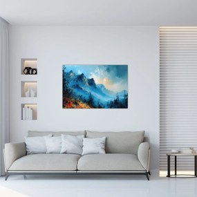 Obraz - Maľba hôr (90x60 cm)