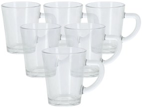 EH 6-dielna sada sklenených šálok na expresso, 70 ml