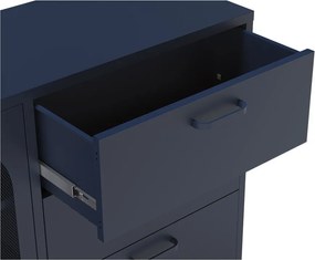 Tmavomodrá komoda 140x90 cm Diora – Marckeric