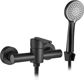 Rea Ontario, sprchová batéria s ručnou sprchovou súpravou, čierna matná, REA-B5500