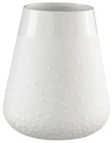 Biela porcelánová váza DOTS