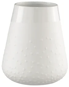 Biela porcelánová váza DOTS
