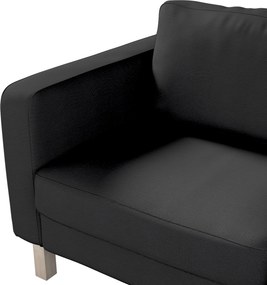 Poťah na sedačku Karlstad (nerozkladací, 2-miestny, krátky) farba produktu čierna látka zapletaná