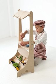 Drevený trhový stánok pre deti