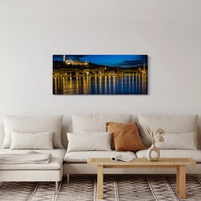 Obraz nočného mesta (120x50 cm)