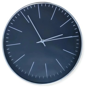 Foxter 1228 Nástenné hodiny 30 cm čierno - strieborné