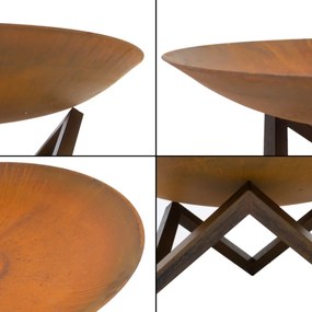 ZÁHRADNÉ OHNISKO NEREO CORTEN 100 cm