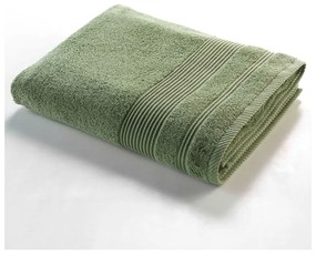 Kaki froté bavlnená osuška 90x150 cm Tendresse – douceur d'intérieur