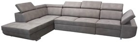 Rohová rozkladacia sedačka MAXIM MAXI L sivá