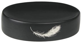 Mydlovnička Piume, 13,5x10x3 cm, čierna