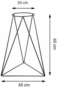 Stojan na kvetináč BALU čierny