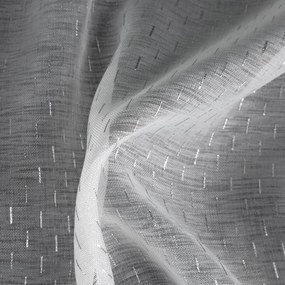 ZÁCLONA NA KRÚŽKOCH LOARA 300X250 CM BIELA
