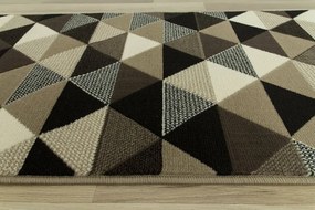 Behúň Luna 503430/97911- trojuholníky hnedý