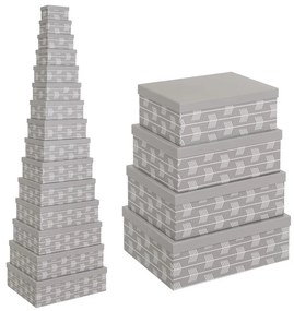 Kartónové úložné boxy v súprave 15 ks s vekom Route – Casa Selección