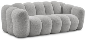 Svetlosivá pohovka z textílie buklé 232 cm Hippolyte – Bobochic Paris