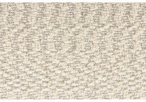 Krémové otočné kreslo z textílie buklé Seina – Dutchbone