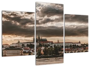 Obraz - zamračená Praha (90x60 cm)