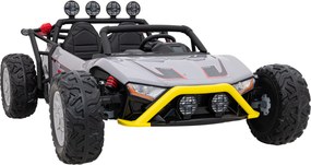Ramiz Elektrická bugina Racing 5 pre deti +3 sivá + motory 2x200W + diaľkové ovládanie + pomalý štart