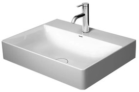 Duravit DuraSquare - Umývadlo brúsené 600x470 mm, bez prepadu, biela 2353600071