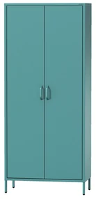 Šatníková skriňa FLAVIO, 800 x 1850 x 450 mm, Modern: morská farba
