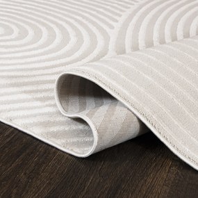 TA Koberec NG83B CREAM/CREAM ELLEN Krémový Obdĺžnikový Rozmer: 80x150 cm