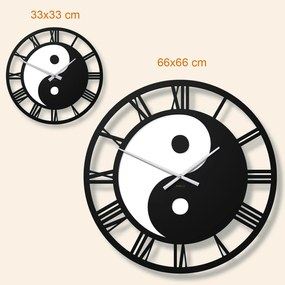 DUBLEZ | Nástenné hodiny s obrazom Jin jang