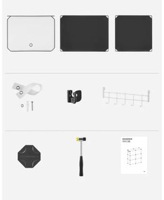 Modulárny regál s priehradkami BOXIFY čierny