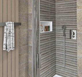 Polysan Polysan, INSERTA zapustená polica do obkladu, liaty mramor, 510x270mm, biela, 1301-53