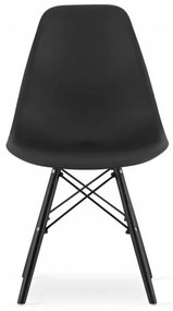 Jedálenská zostava stôl a stoličky 120 x 80 cm dub sonoma, čierne stoličky - vintino-sk