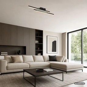 Rabalux 71528 - LED Stropné svietidlo LIRIEN LED/18W/230V 3000K čierna
