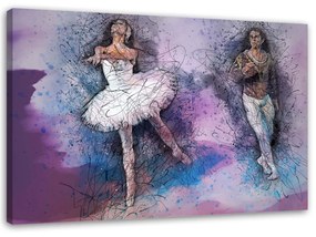 Gario Obraz na plátne Pár tancujúci balet Rozmery: 60 x 40 cm