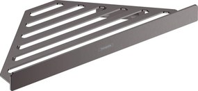 Hansgrohe AddStoris, košík do rohu, kartáčovaný čierny chróm, HAN-41741340