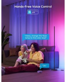 Govee - LED RGBW stmievateľná stojacia lampa LITE MATTER LED/24W/230V Wi-Fi