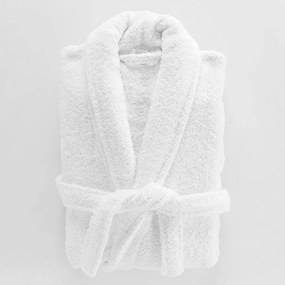 Biely bavlnený župan veľkosť M Tendresse – douceur d'intérieur