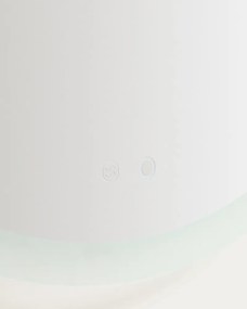 Nástenné zrkadlo s osvetlením ø 60 cm Mervi – Kave Home