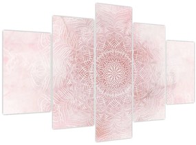 Obraz - Ružová mandala (150x105 cm)