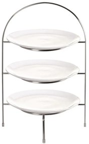ASA Selection Etažér 3-poschodový pre plytký tanier chróm