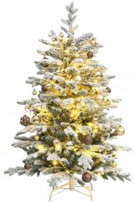 Umelý výklopný vianočný stromček 150 LED a sada gulí 150 cm 3210458