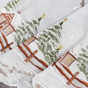KRÁTKA ZÁCLONA NA PÚTKACH XMAS17 145X40 CM VZOROVANÁ
