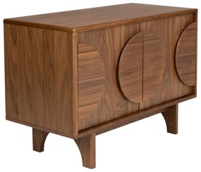 Hnedá nízka komoda v dekore orecha 82x58 cm Groove – Zuiver