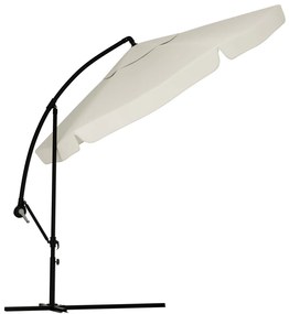 Záhradný skladací slnečník LEVI 300 cm, béžový + obal zdarma